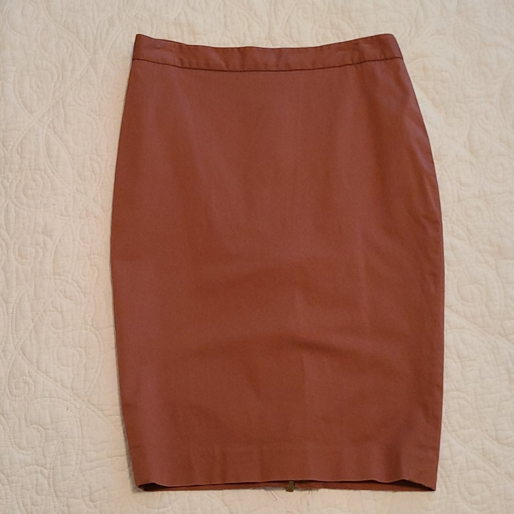 Sexy pencil skirt rust color